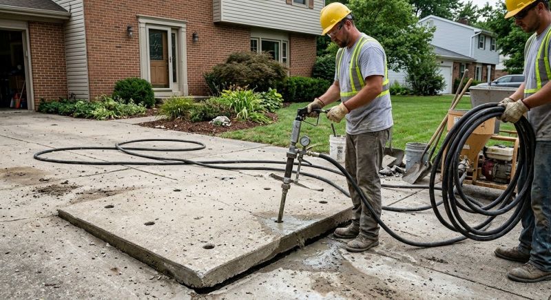 Concrete Slab Jacking in Des Moines, IA