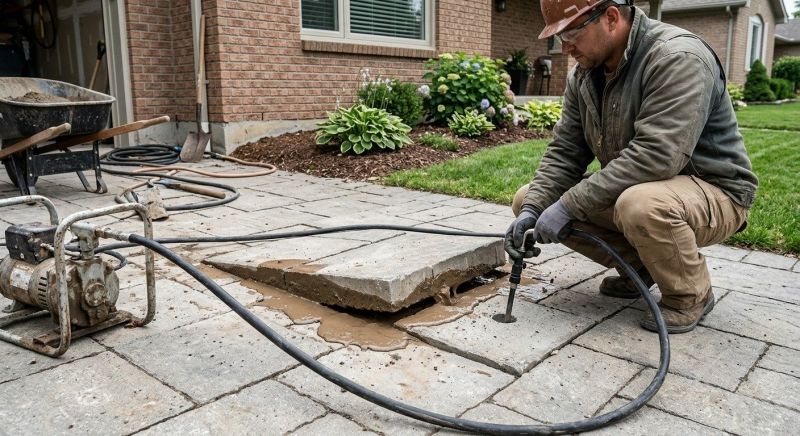 Sunken Driveway Lifting in Columbus, OH