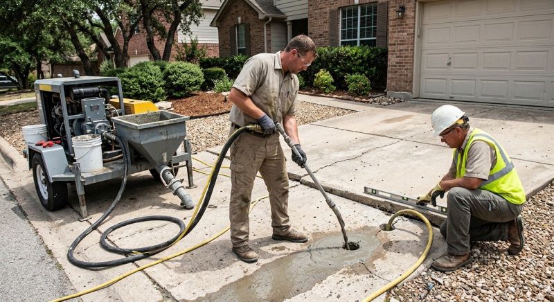Sunken Driveway Lifting in Miami Dade County, FL