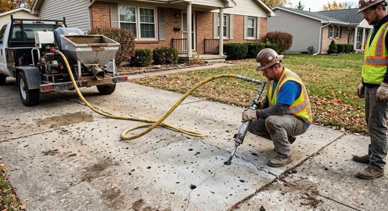 Concrete Driveway Lifting